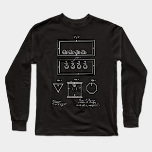 Puzzle Vintage Patent Hand Drawing Long Sleeve T-Shirt